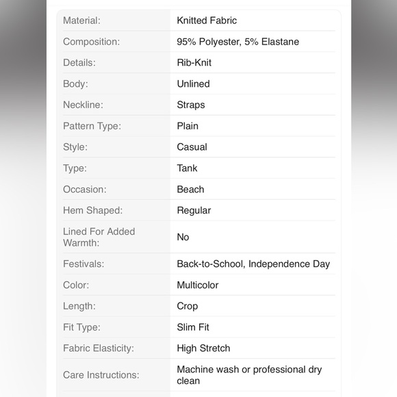 4 pc Solid Color Ribbed Tank Tops - Picture 6 of 7